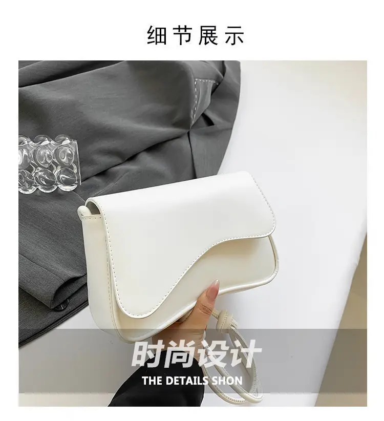 Black Square Flip Shoulder Bag for Women — feature 3
