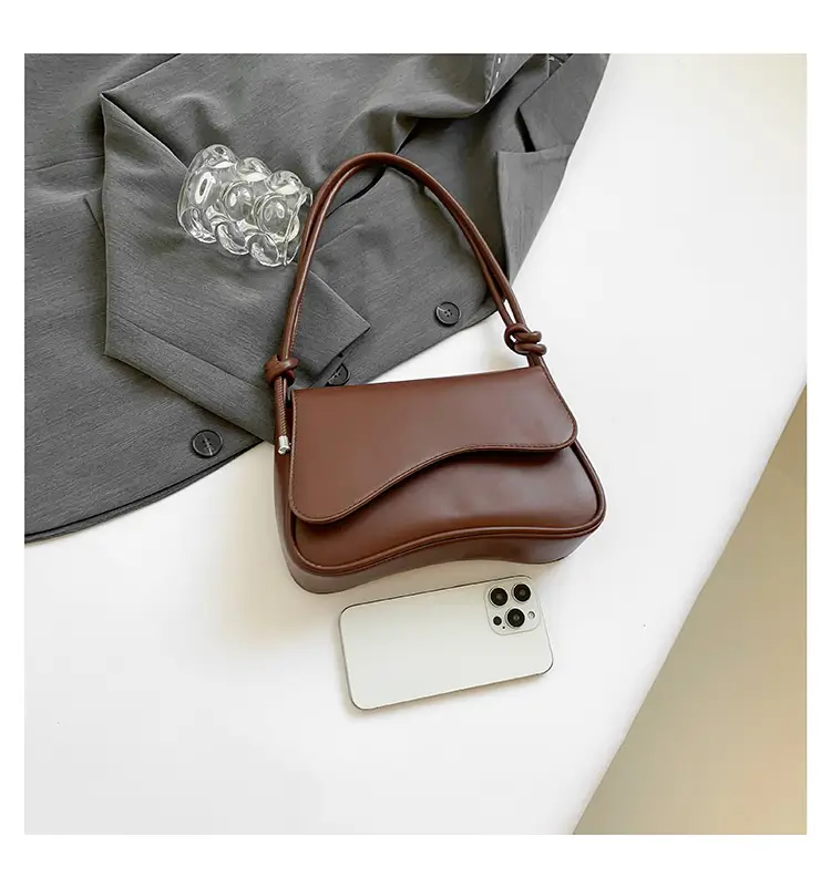 Black Square Flip Shoulder Bag for Women — feature 42