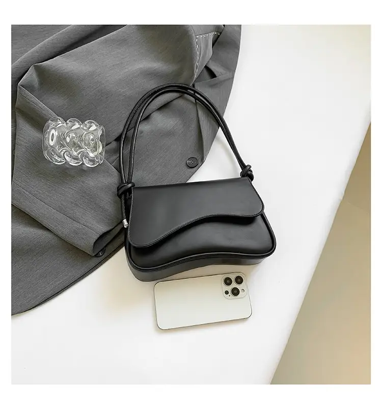 Black Square Flip Shoulder Bag for Women — feature 45