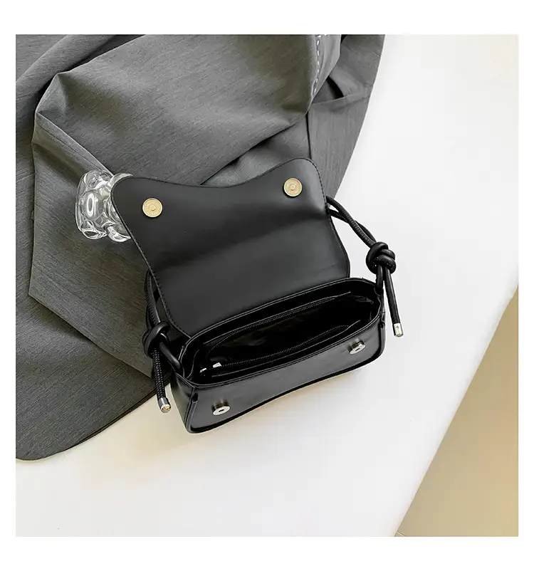 Black Square Flip Shoulder Bag for Women — feature 47