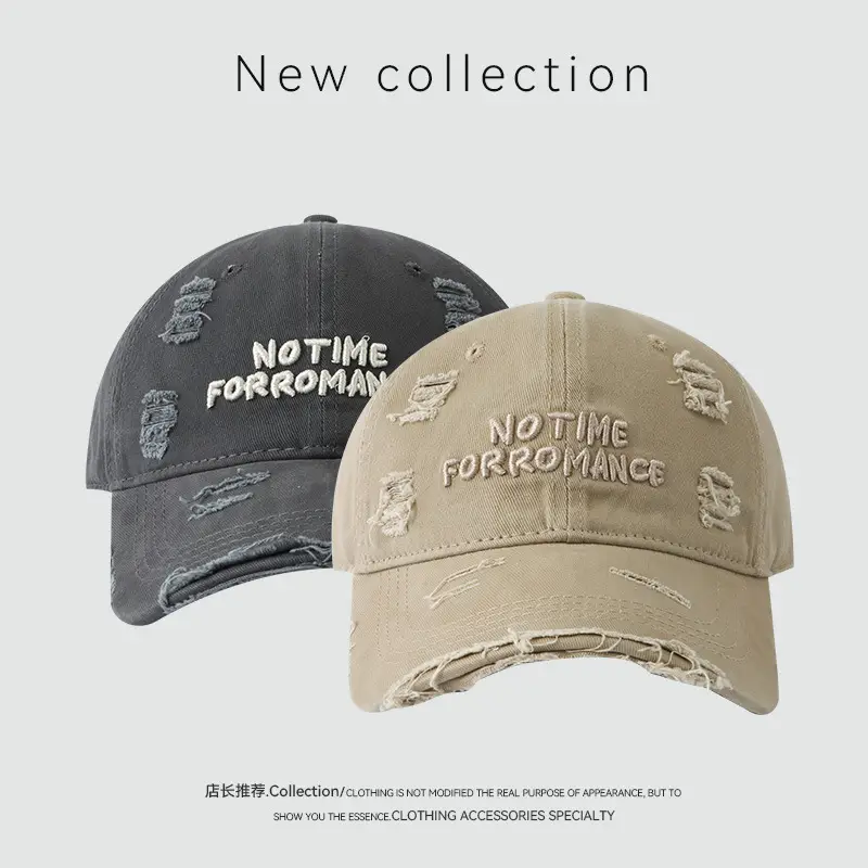 Korean Style Black Baseball Cap with Embroidery — feature 1