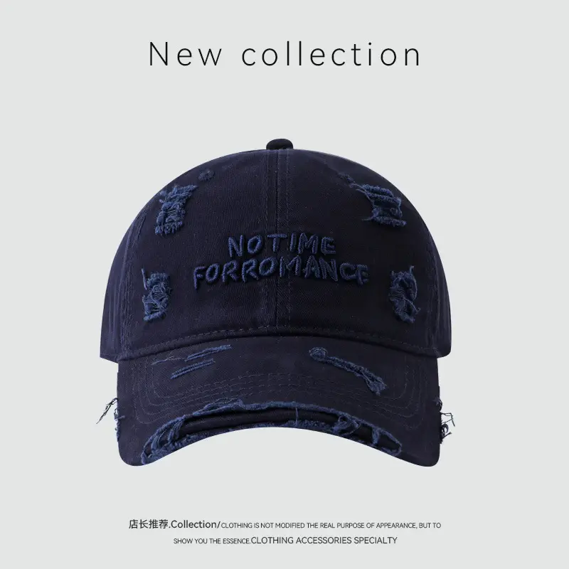 Korean Style Black Baseball Cap with Embroidery — feature 11