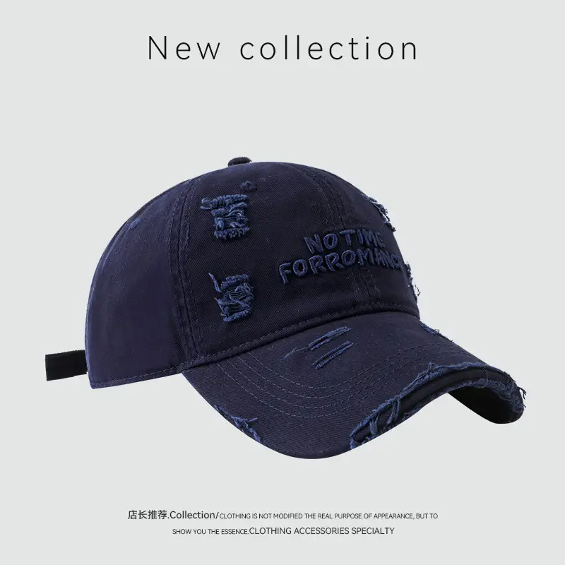Korean Style Black Baseball Cap with Embroidery — feature 3