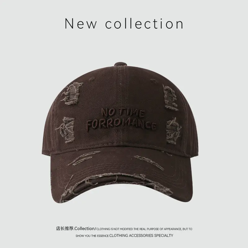 Korean Style Black Baseball Cap with Embroidery - Image 3