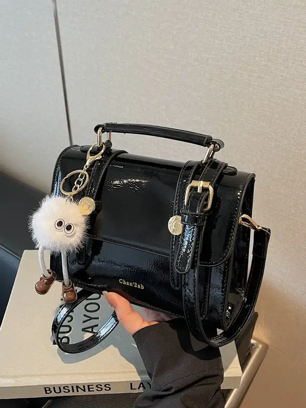 Black Crossbody Bag Women 2025 Fashion Shoulder Crossbody - Image 5