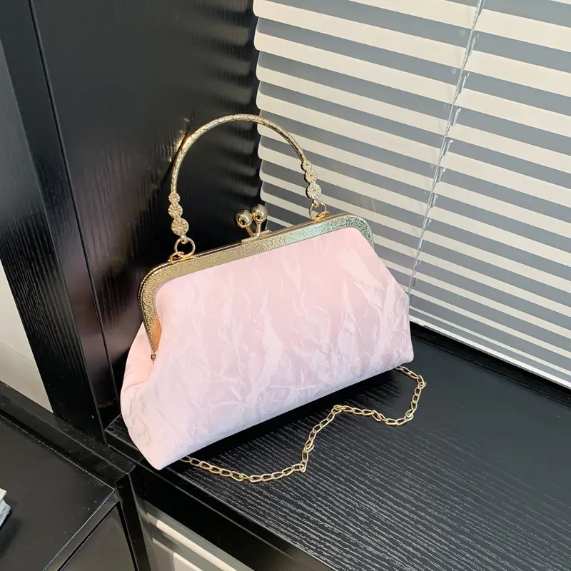 Pink Lace Shoulder Bag for Women Spring New - Image 5