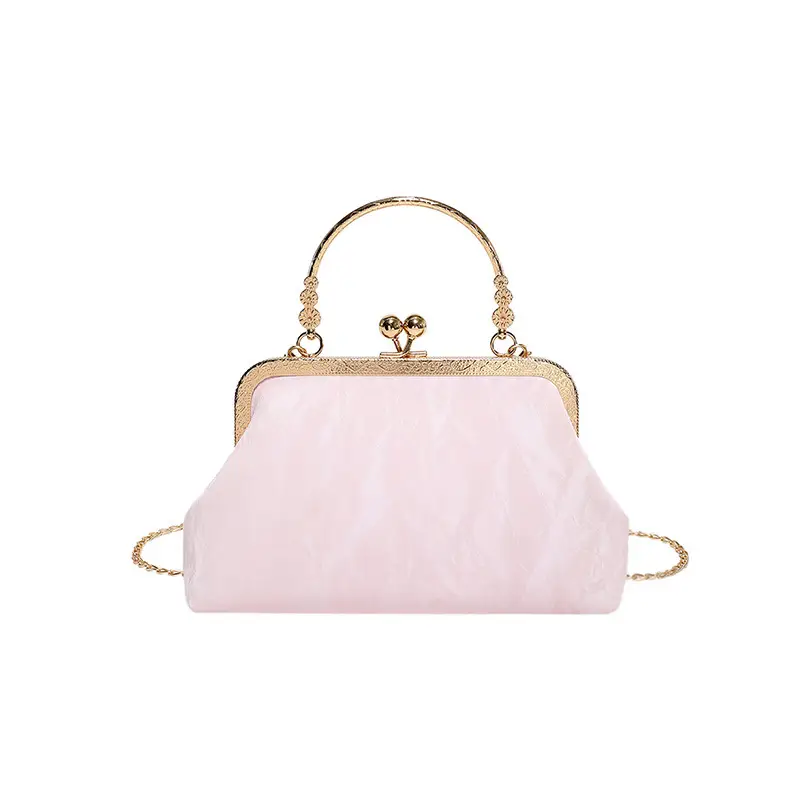 Pink Lace Shoulder Bag for Women Spring New - Image 9