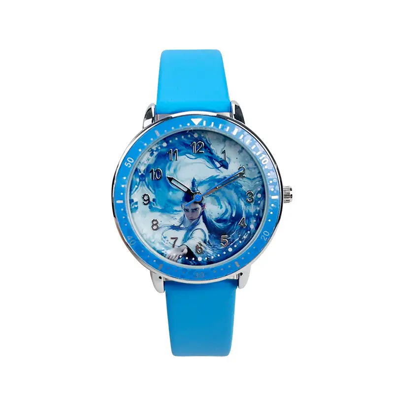 Nezha Cartoon Watch Red Band for Boys Girls