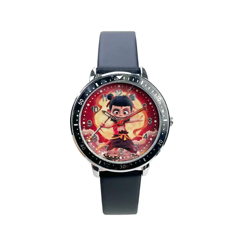 Nezha Cartoon Watch Red Band for Boys Girls — feature 1