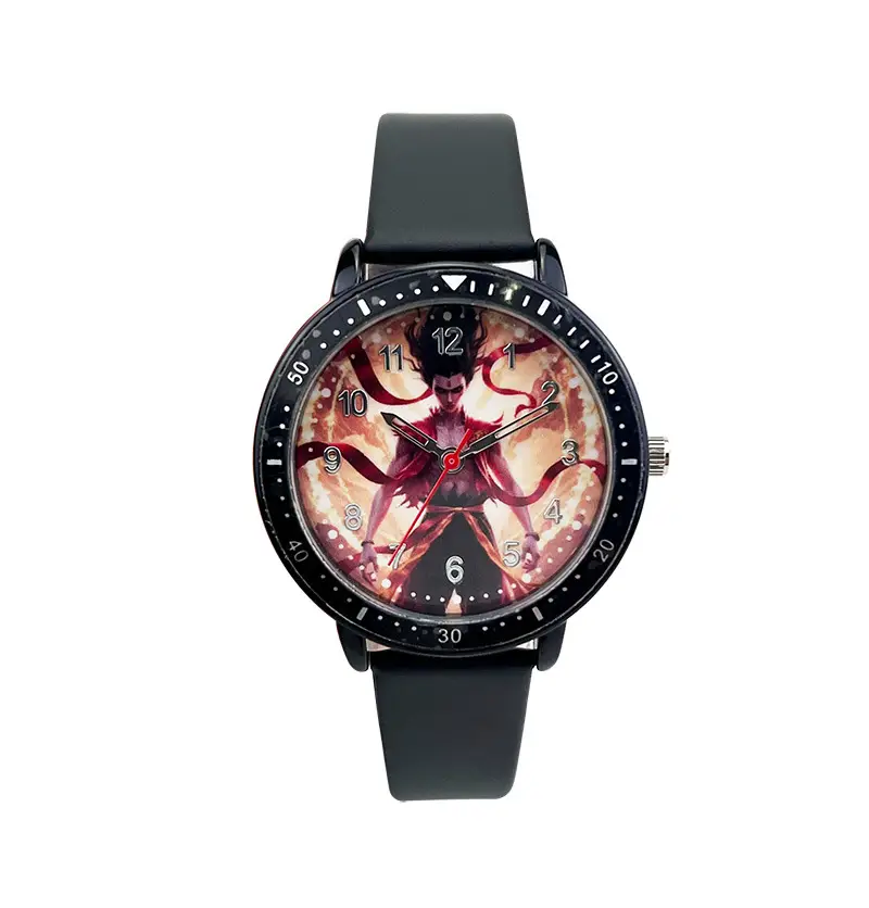 Nezha Cartoon Watch Red Band for Boys Girls — feature 7