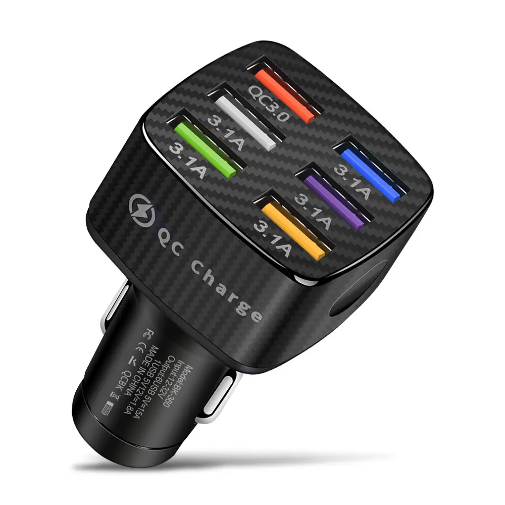 Fast Charging Car Charger with 4-5 Port USB-C