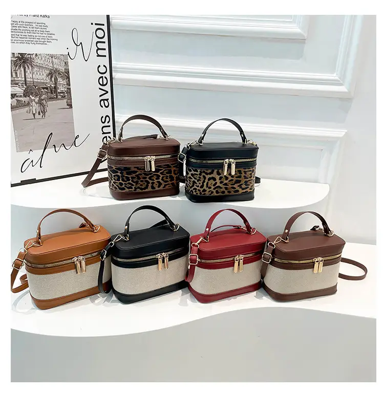 Korean Style Linen Patchwork Bucket Bag 2025 — feature 9