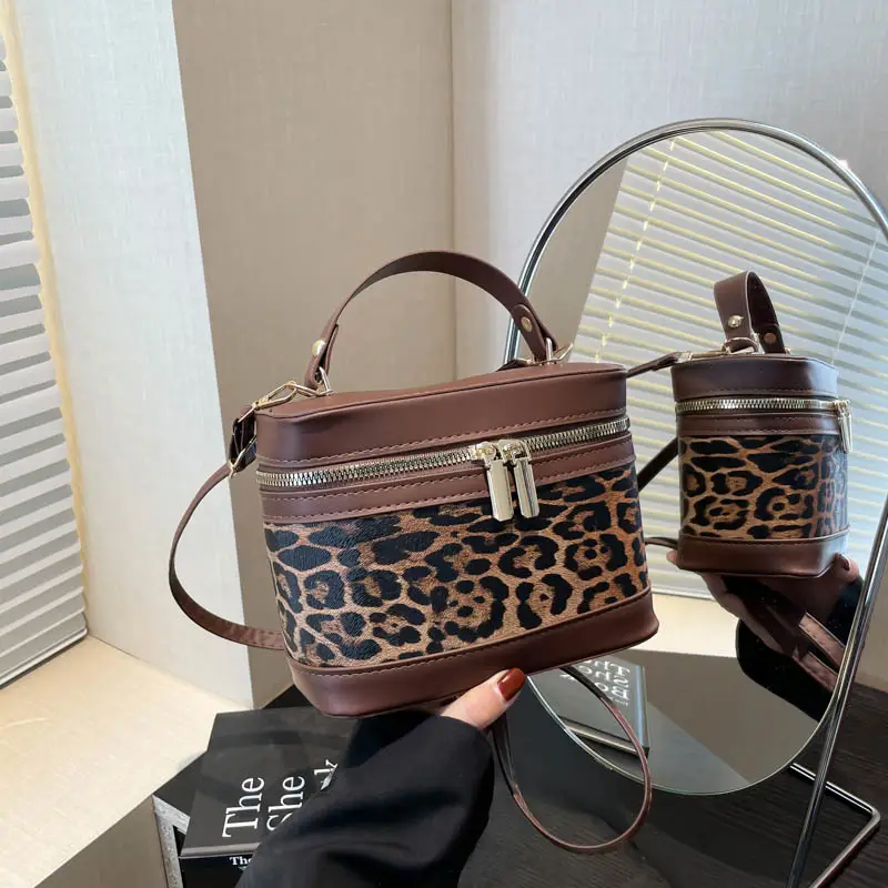 Korean Style Linen Patchwork Bucket Bag 2025 - Image 4