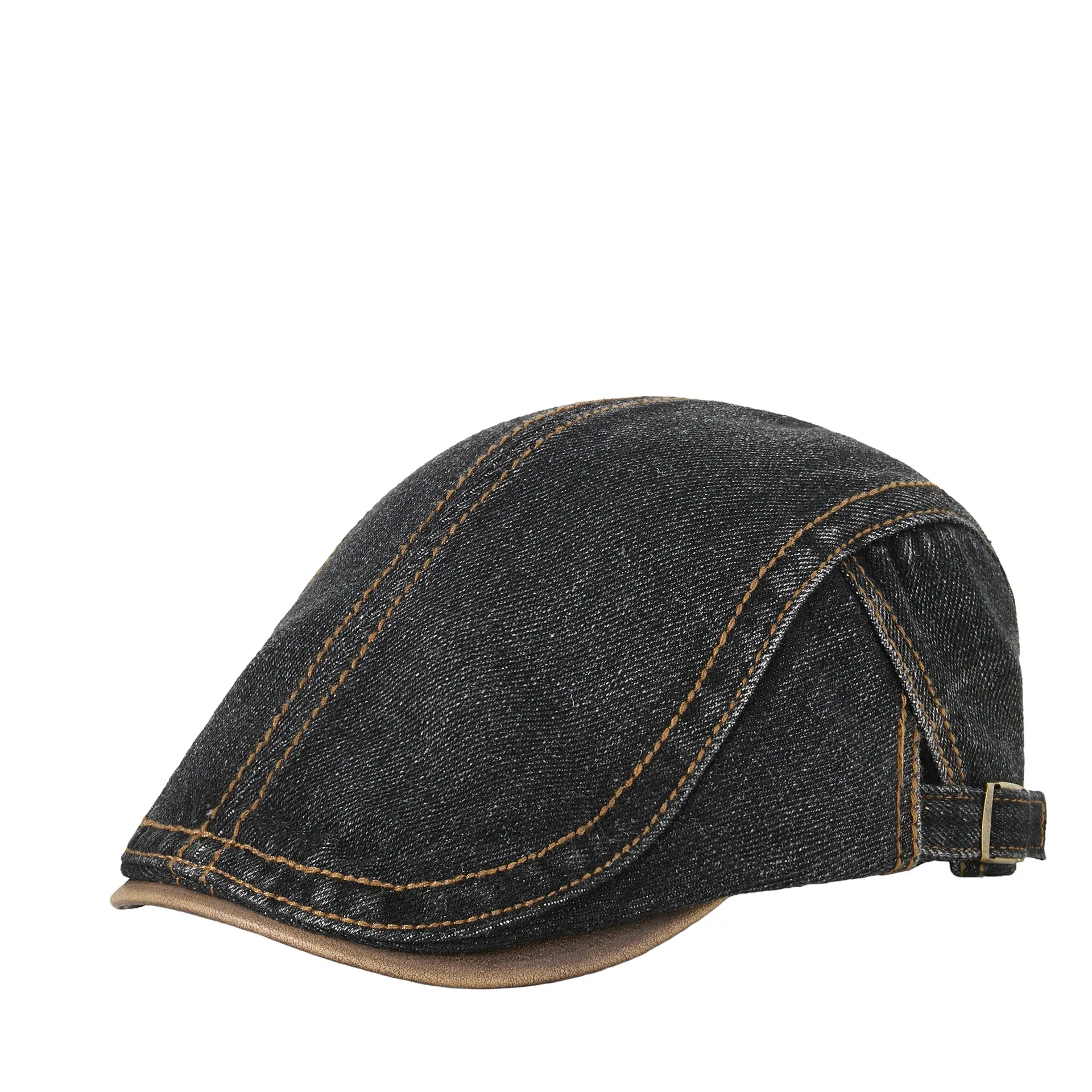 French Style Denim Forward Hats for Men Women - Image 10