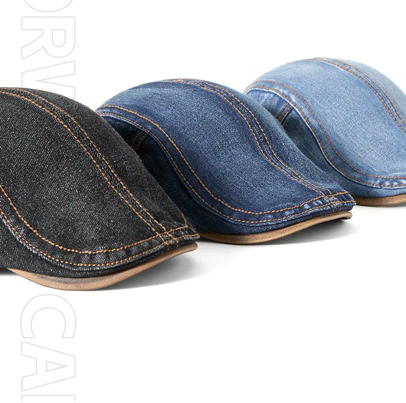 French Style Denim Forward Hats for Men Women — feature 11