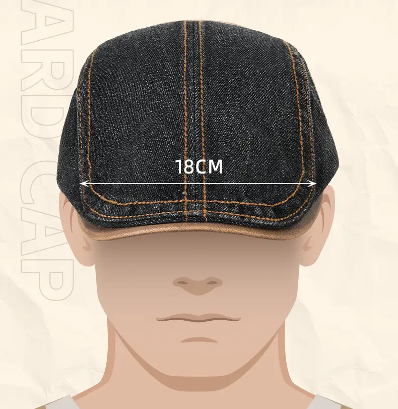 French Style Denim Forward Hats for Men Women — feature 17