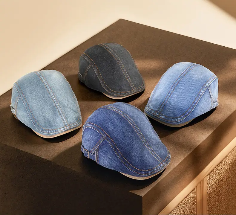 French Style Denim Forward Hats for Men Women — feature 20