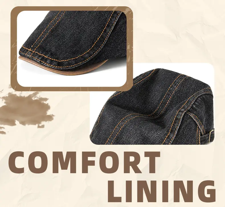 French Style Denim Forward Hats for Men Women — feature 26