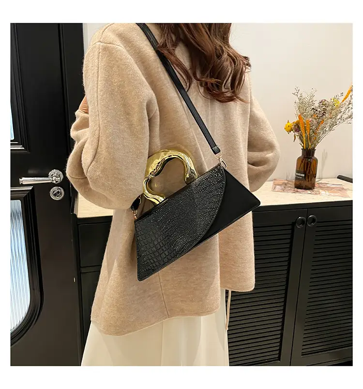 Irregular Croc Leather Shoulder Bag Women 2025 — feature 18