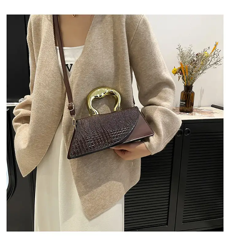 Irregular Croc Leather Shoulder Bag Women 2025 — feature 19