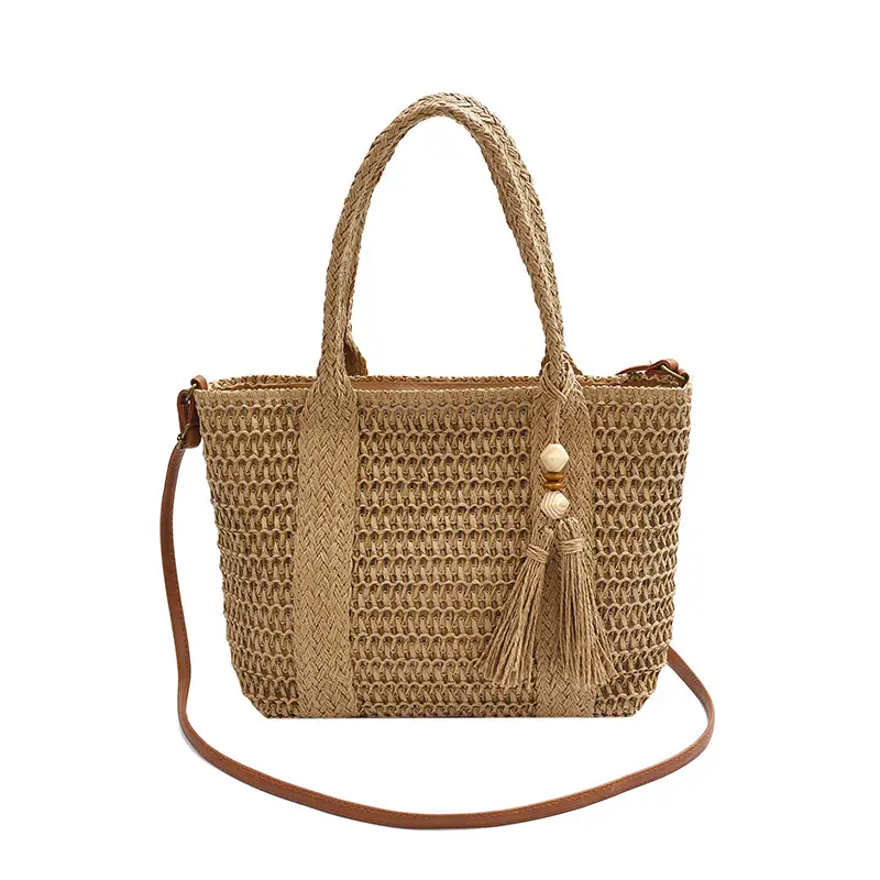 Korean Style Straw Woven Shoulder Bag for Women - Image 2