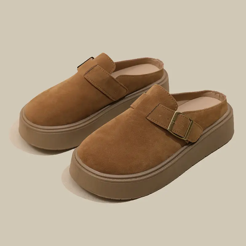 Baotou Birkenstock Shoes for Women 2025 Spring New Thick-Soled Platform Casual Fashion Birkenstock Slip-On Mules - Image 4