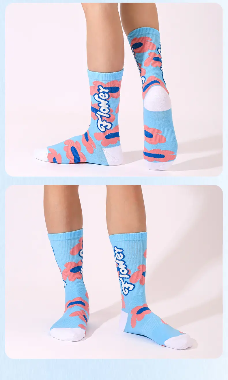 Dopamine Middle Socks Outer Wear Men's and Women's 2025 Original Fashionable Socks Romantic Magic Color All-match Anti-pilling Casual Socks — feature 21