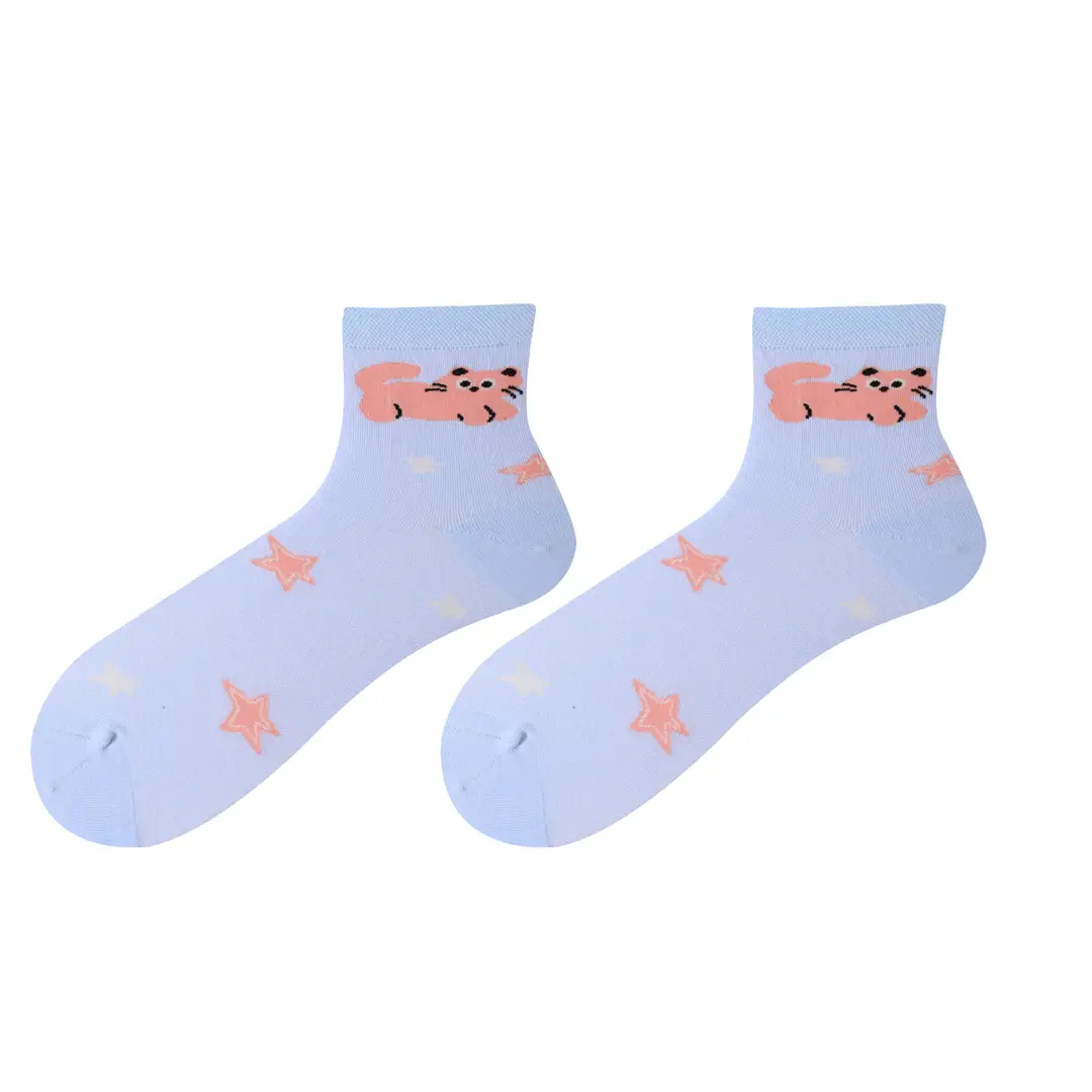 Dopamine Middle Socks Outer Wear Men's and Women's 2025 Original Fashionable Socks Romantic Magic Color All-match Anti-pilling Casual Socks
