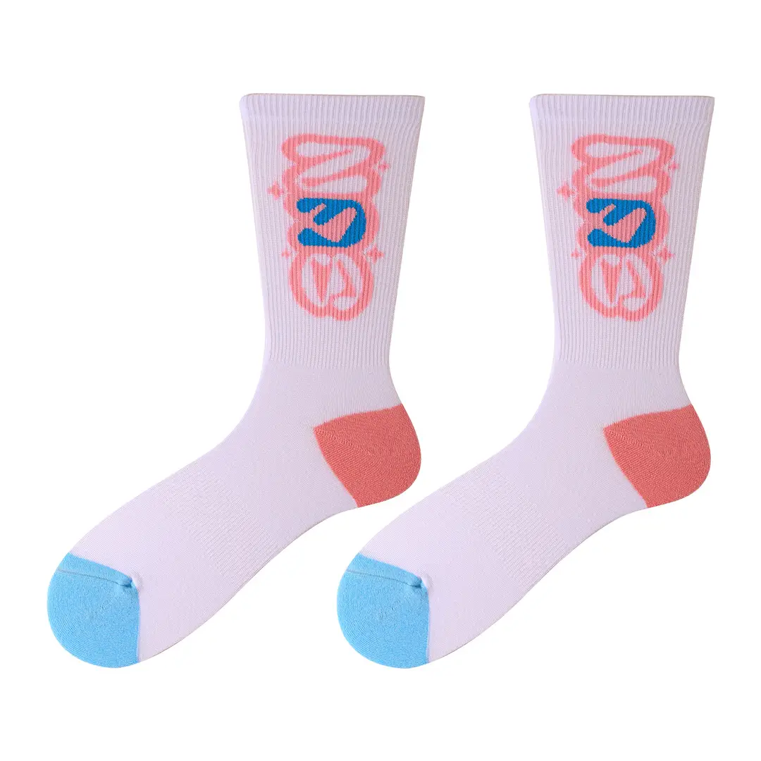 Dopamine Middle Socks Outer Wear Men's and Women's 2025 Original Fashionable Socks Romantic Magic Color All-match Anti-pilling Casual Socks