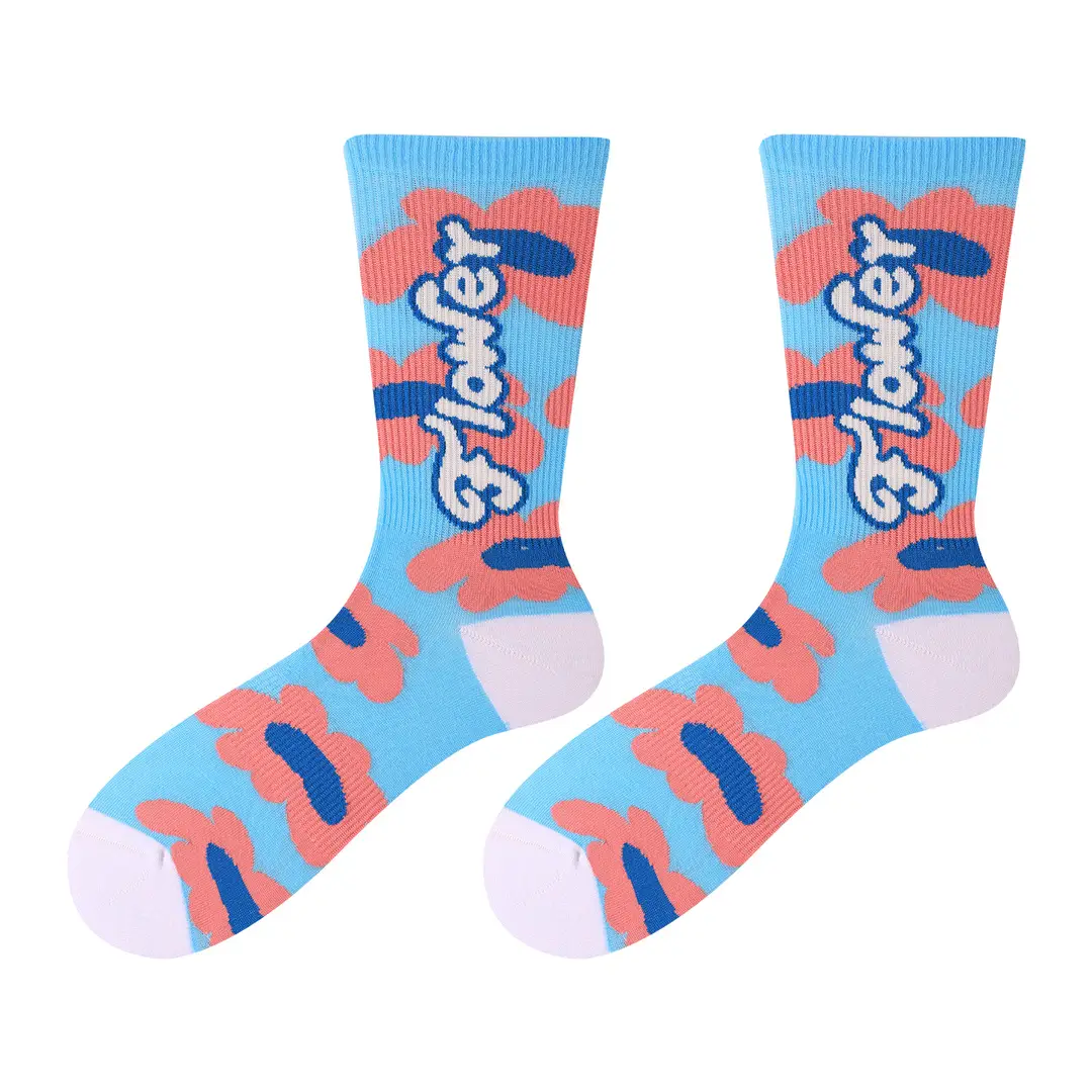 Dopamine Middle Socks Outer Wear Men's and Women's 2025 Original Fashionable Socks Romantic Magic Color All-match Anti-pilling Casual Socks