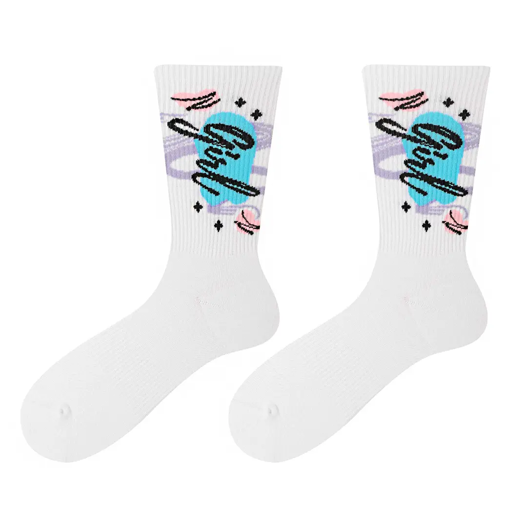 Dopamine Middle Socks Outer Wear Men's and Women's 2025 Original Fashionable Socks Romantic Magic Color All-match Anti-pilling Casual Socks