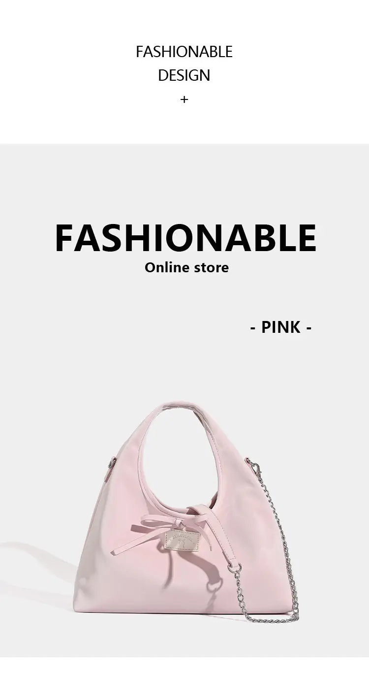 2025 Summer Handheld Bow Bag Pink Yellow — feature 12