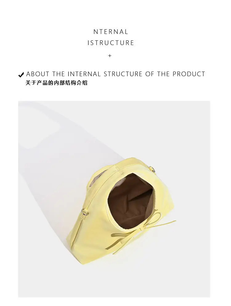 2025 Summer Handheld Bow Bag Pink Yellow — feature 3