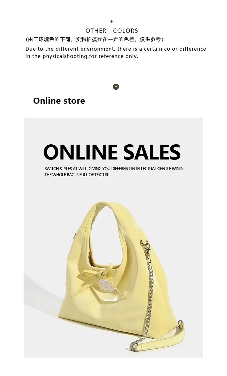 2025 Summer Handheld Bow Bag Pink Yellow — feature 7
