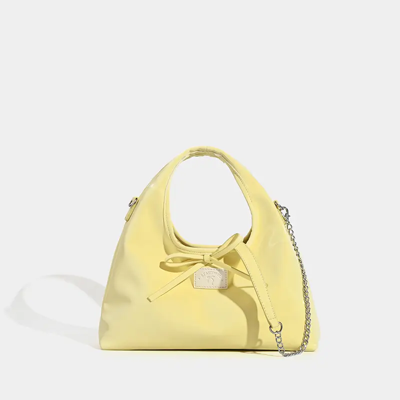 2025 Summer Handheld Bow Bag Pink Yellow
