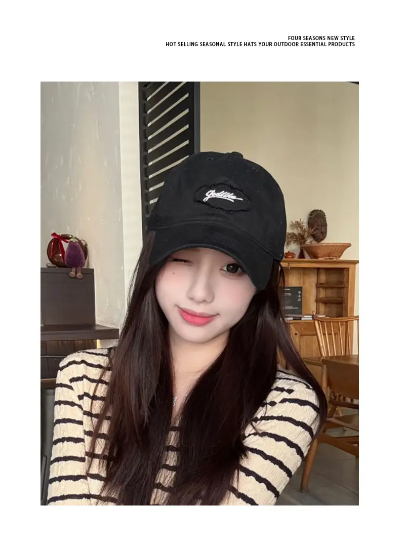 Women's Wide-brim Duck Tongue Cap Spring Summer Sunshade — feature 6
