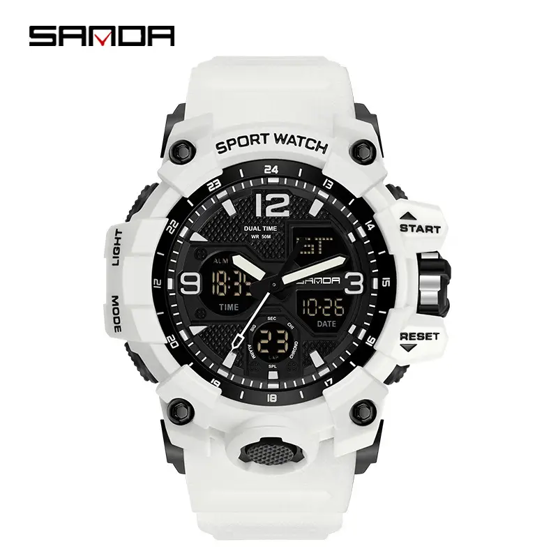 Sanda Cool Dual Display Sports Watch for Men - Image 23