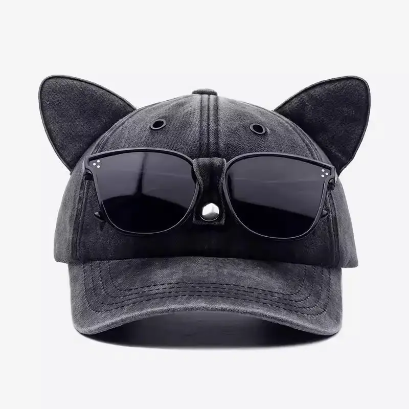 Cat Ears Aviator Sunglasses Cap Men Women — feature 8