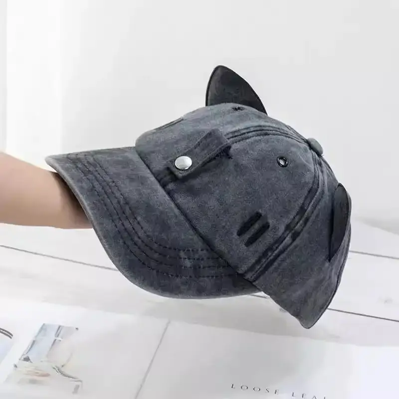 Cat Ears Aviator Sunglasses Cap Men Women - Image 5