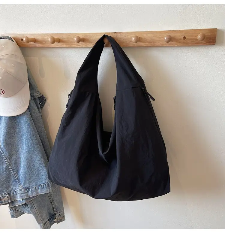 Women Large Canvas Shoulder Bag Spring Autumn Casual Light Blue — feature 19