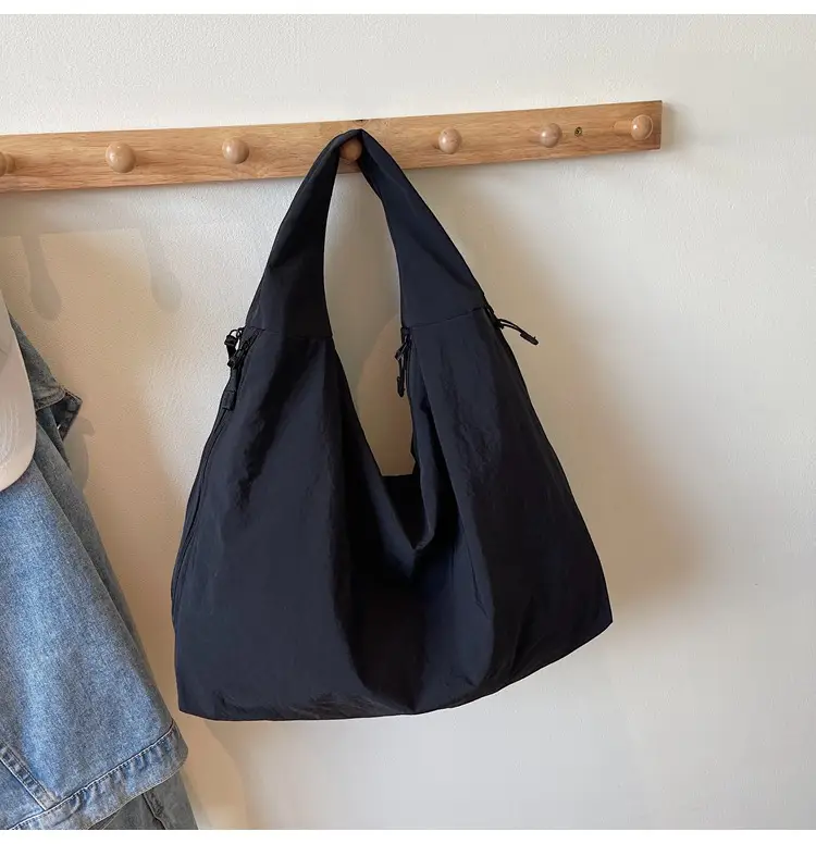 Women Large Canvas Shoulder Bag Spring Autumn Casual Light Blue — feature 20