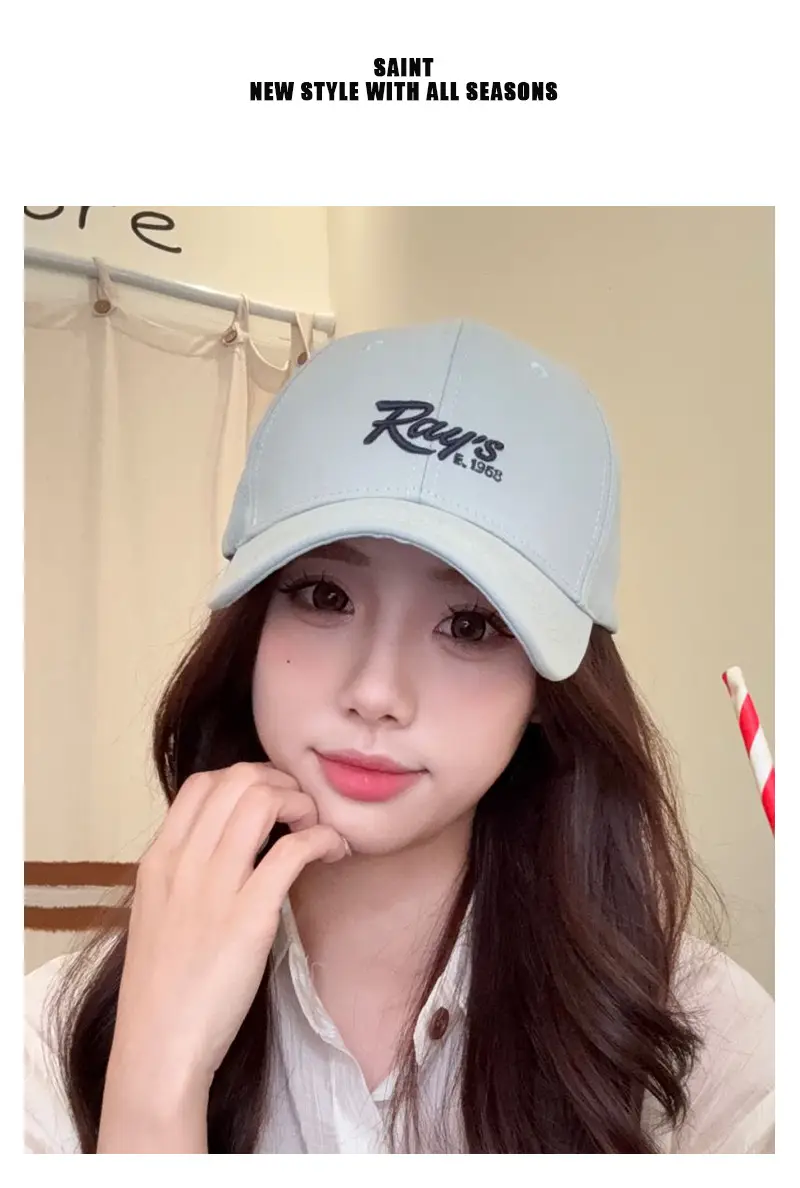 Women Light Purple Ray's Logo Cap Spring Summer — feature 2