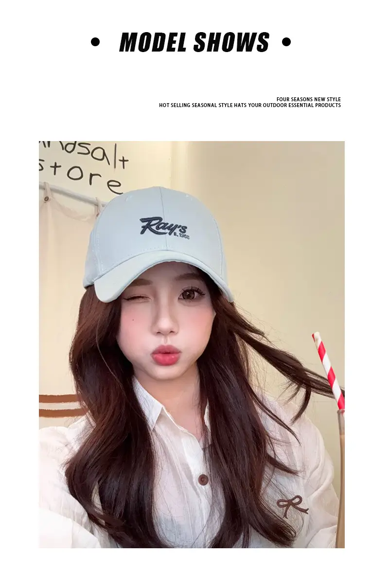 Women Light Purple Ray's Logo Cap Spring Summer — feature 3