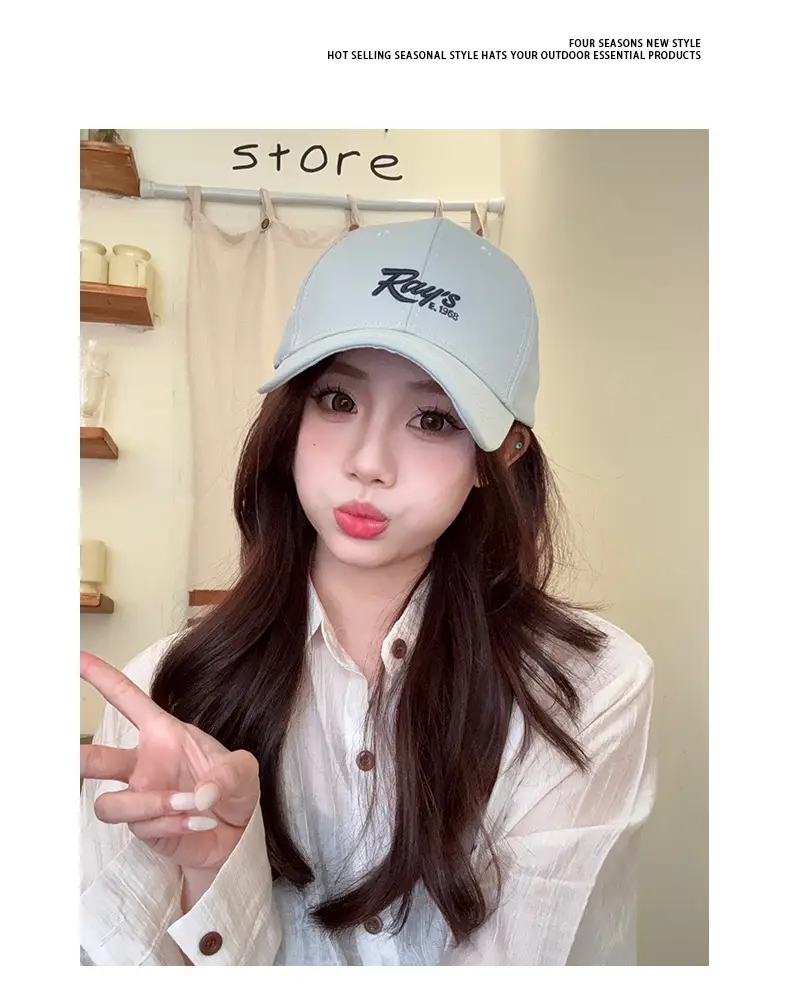 Women Light Purple Ray's Logo Cap Spring Summer — feature 4