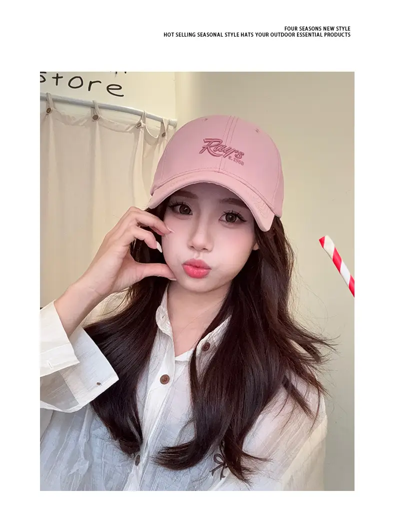 Women Light Purple Ray's Logo Cap Spring Summer — feature 5