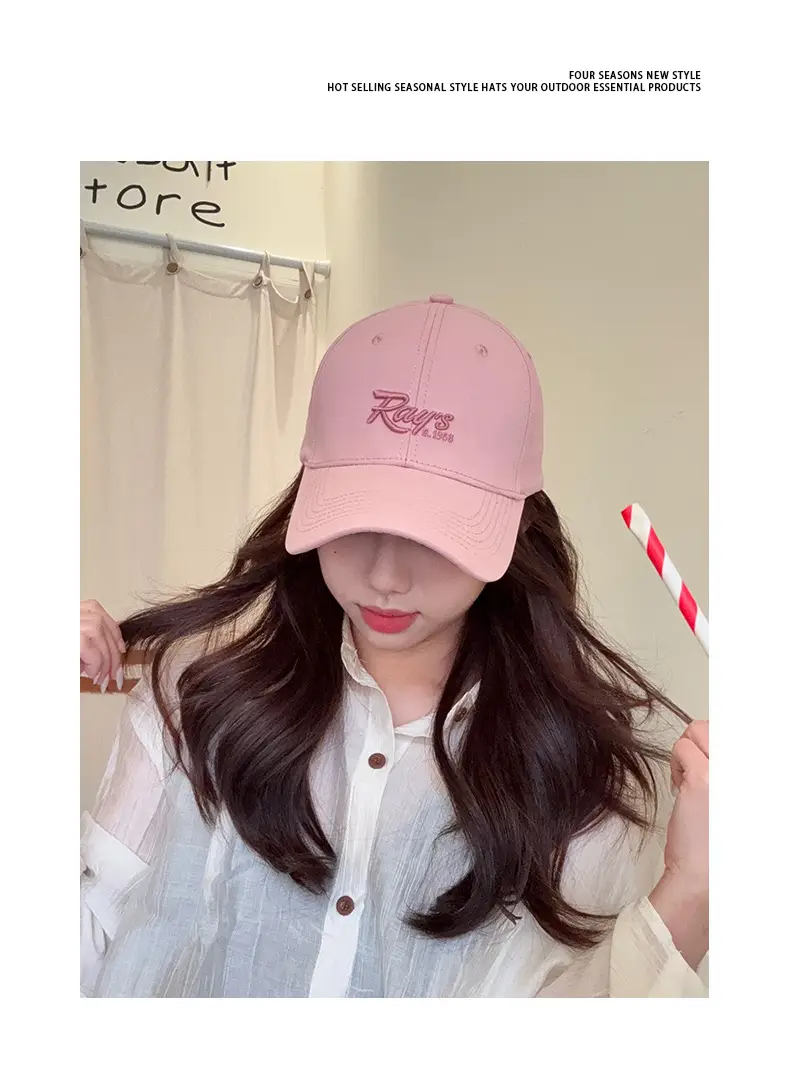Women Light Purple Ray's Logo Cap Spring Summer — feature 6