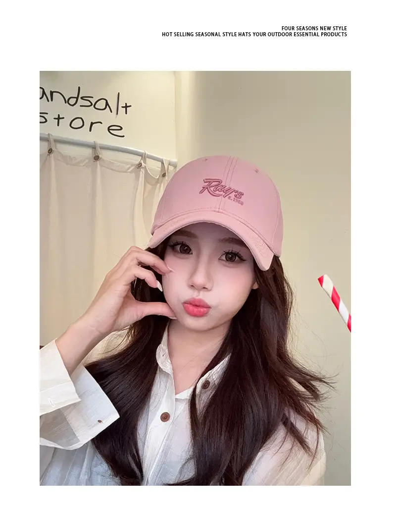 Women Light Purple Ray's Logo Cap Spring Summer — feature 7