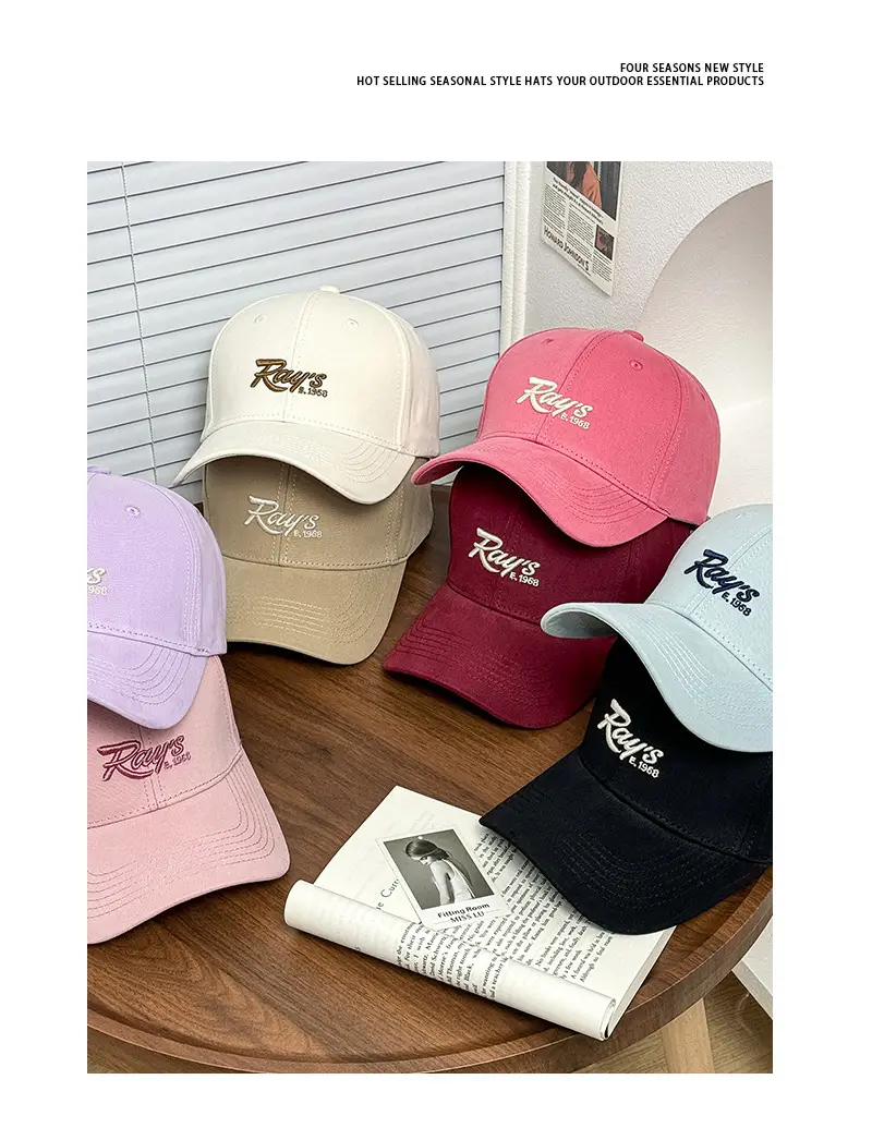 Women Light Purple Ray's Logo Cap Spring Summer — feature 9