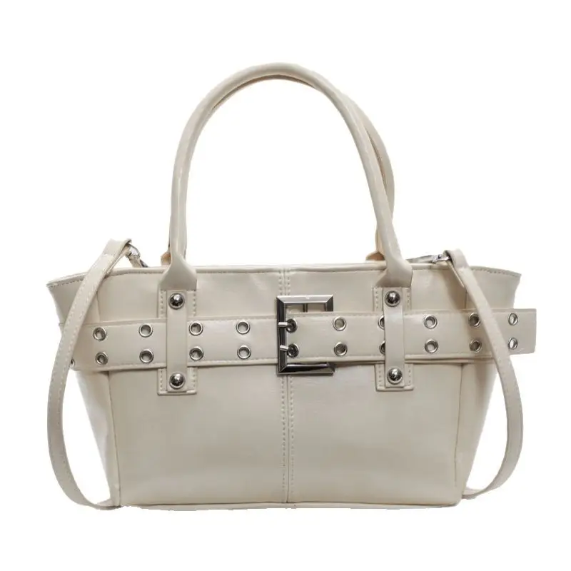 Cross-Border Large Capacity Shoulder Bag for Women, Beige, 2026 New Model - Image 9