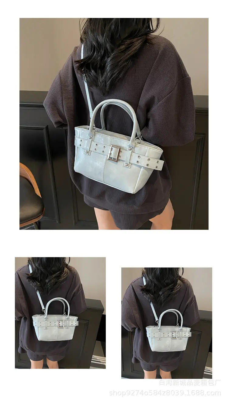 Cross-Border Large Capacity Shoulder Bag for Women, Beige, 2026 New Model — feature 11